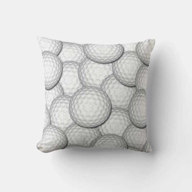 Coussin Collage de boules de golf (Recto)