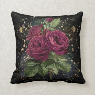 Coussin Collage de filles - roses rouges du sang
