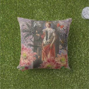 Coussin Collage de la déesse céleste Vierge : Céleste vint