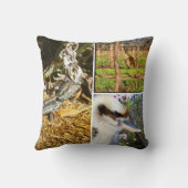 Coussin Collage de la faune australienne, (Verso)