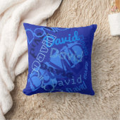Coussin Collage de nom cool (Couverture)