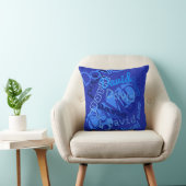 Coussin Collage de nom cool (Chaise)