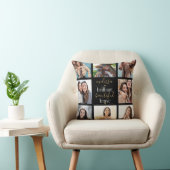Coussin Collage de photos brillant beau courageux (Chaise)