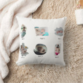 Coussin Collage de photos de bébé moderne (Couverture)