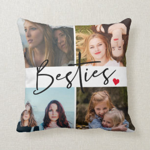 Coussin Collage de photos de Best Friends Besties
