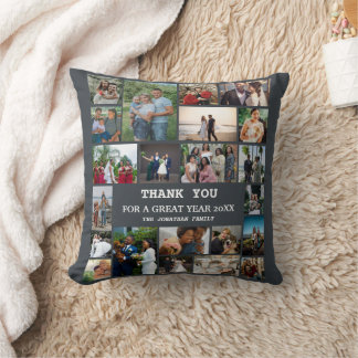 Coussin Collage de photos de famille | Conserver la fin de