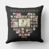 Coussin Collage de photos de famille (Personnaliser la pho (Verso)