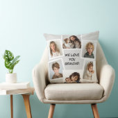 Coussin Collage de photos des petits-enfants (Chaise)