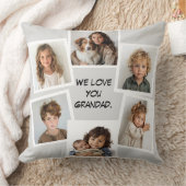 Coussin Collage de photos des petits-enfants (Couverture)