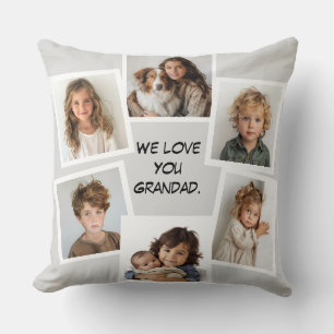 Coussin Collage de photos des petits-enfants
