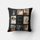 Coussin Collage de photos personnalisé Photo de famille pe (Verso)