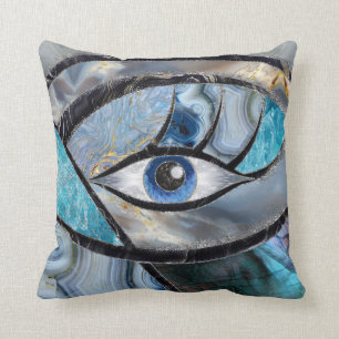 Coussin Collage des textures minérales de l'oreille malé