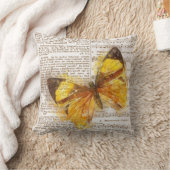 Coussin Collage Papillon Jaune (Couverture)