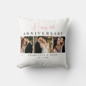 Coussin Collage photo de l'anniversaire de mariage personn (Recto)
