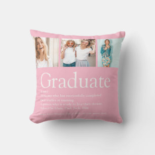 Coussin Collage photo Définition 3 Féminin Rose Amusant po