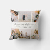 Coussin Collage photo élégant (Verso)