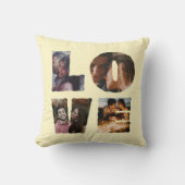Coussin Collage photo LOVE I Valentines Day (Recto)