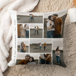 Coussin Collage photo moderne modifiable
