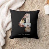 Coussin Collage photo noir et blanc numéro 4 (Couverture)