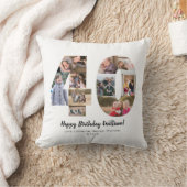 Coussin Collage photo personnalisé 40 nombres moderne cart (Couverture)