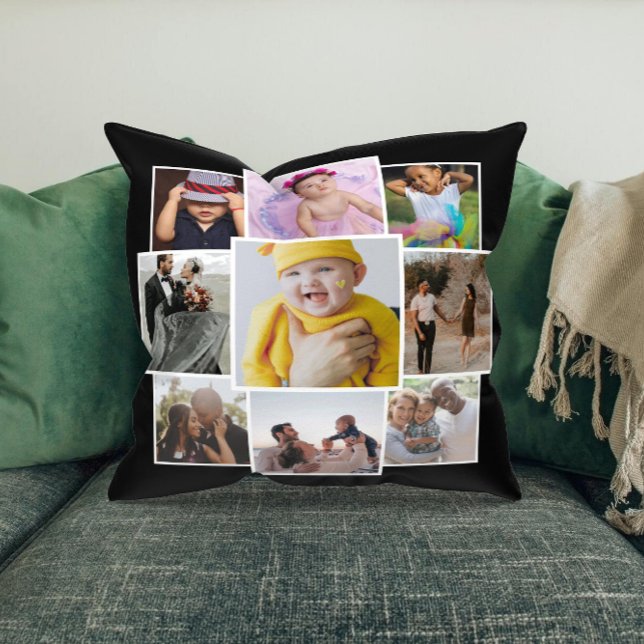 Coussin Collage photo personnalisé 9 (Créateur téléchargé)