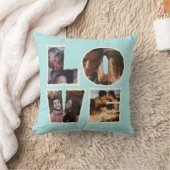 Coussin Collage photo personnalisé AMOUR Saint-Valentin (Couverture)