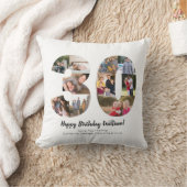 Coussin Collage photo personnalisé de 30 numéros avec text (Couverture)