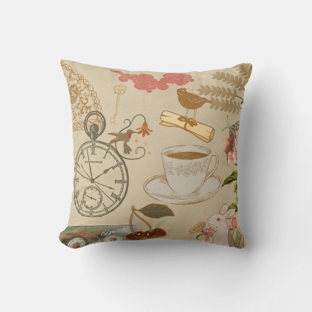 Coussin Collage vintage (Recto)