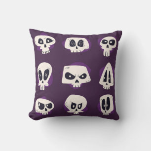 Coussin Collecte de crânes à plat à main dia de muertos s