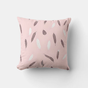 Coussin Collection Boho de plumes populaires de luxe
