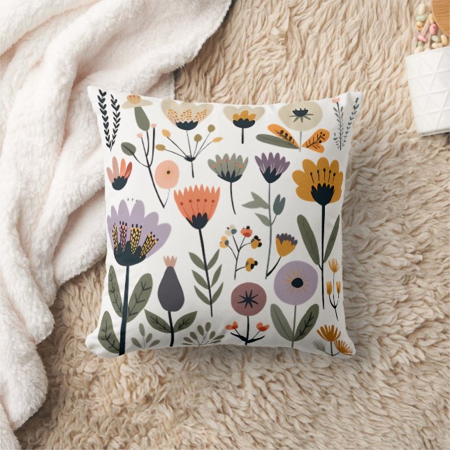 Coussin Collection de fleurs vectorielles (Couverture)