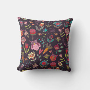Coussin Collection de grandes fleurs dynamiques