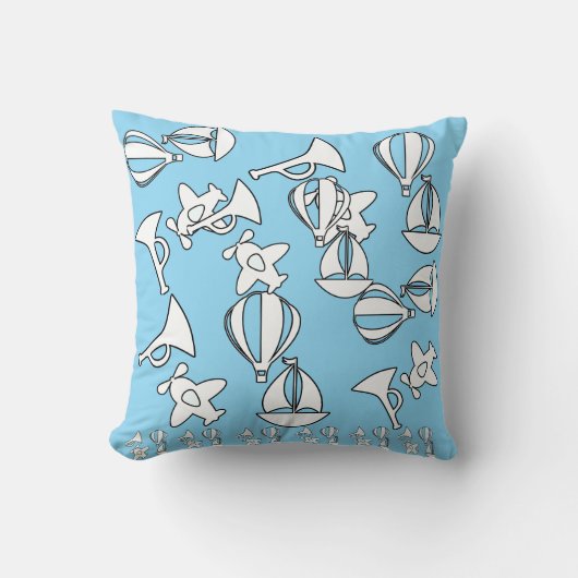 Coussin Collection de jouets Enfants Trim Lt Blue (Recto)
