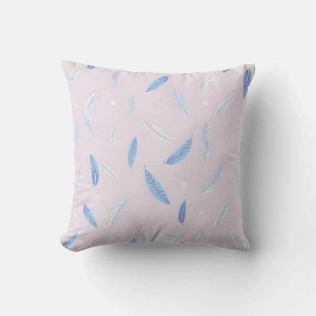 Coussin Collection de Luxe Plumes Bohème Tendance (Recto)