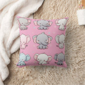 Coussin Collection de motifs d'éléphants adorables pour un (Couverture)