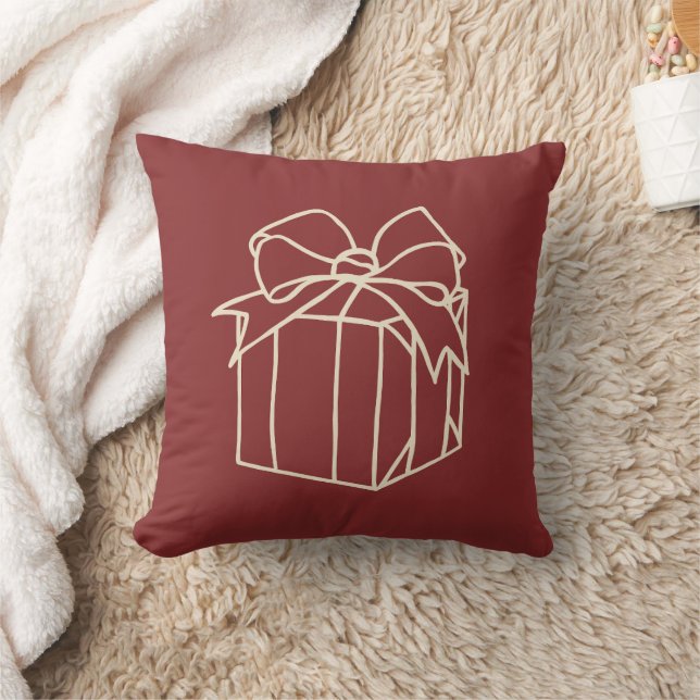 Coussin Collection de Noël simple - Présente (Couverture)
