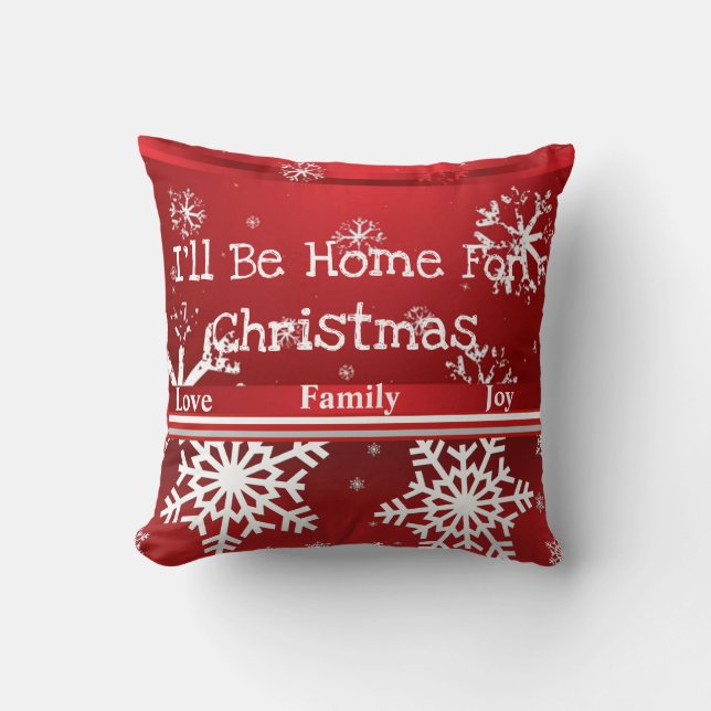Coussin Collection de Noël Suzanne Elizabeth - Fêtes (Recto)