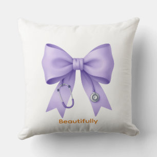 Coussin Collection de Nœuds Arc-en-Ciel Pastel
