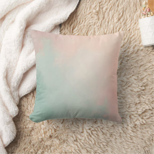Coussin Collection de rose poudré mint abstraite populaire