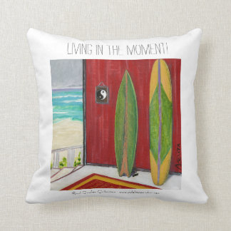 Coussin Collection de surfer d'âme de LivingInTheMoment