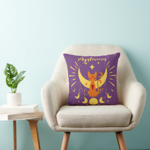 Coussin Collection de timbres d'Halloween "mystérieux" 16"