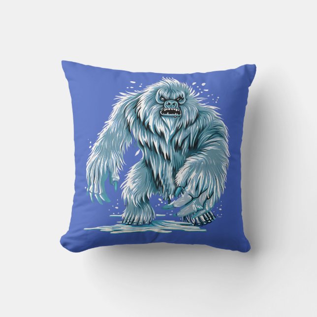 Coussin Collection d'Humours Bigfoot et Yeti pour les amat (Recto)