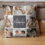 Coussin Collection Famille Moderne Photo & cadeau personna<br><div class="desc">Capturez les moments chauds de votre famille moderne dans une photo de collage magnifiquement conçue. Célébrez le rire, l'amour et les souvenirs chéris avec ce chef-d'oeuvre personnalisé, disponible exclusivement sur Zazzle. Créez un montage étonnant qui résume l'essence de votre dynamique familiale unique - des célébrations marquantes aux aventures quotidiennes. Conçu...</div>