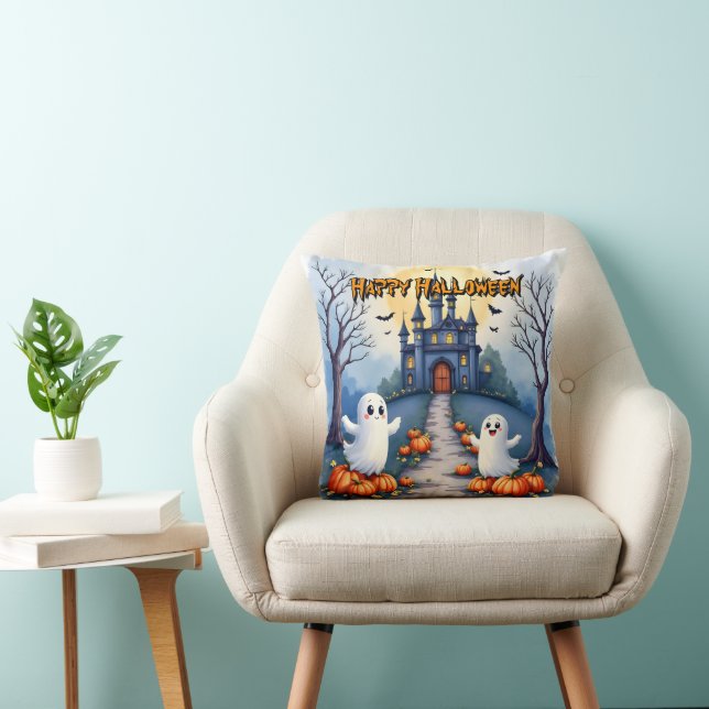 Coussin Collection Halloween Mignonne Tendance Épouvantabl (Chaise)
