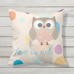Coussin Collection "Love is owl"