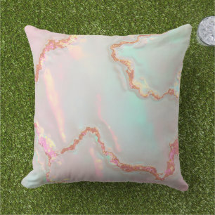Coussin Collection Luxe Moderne Rose Pâle Menthe Douce Or