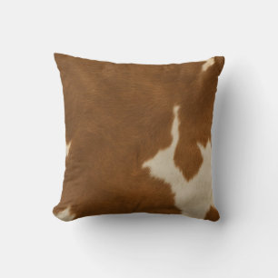 Coussin Collection moderne Vache Faux Cuir Élégante