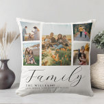 Coussin Collection photo personnalisée moderne Famille de<br><div class="desc">Créez votre propre coussin photo personnalisé,  ajoutez simplement vos photos préférées pour un oreiller familial personnalisé.</div>