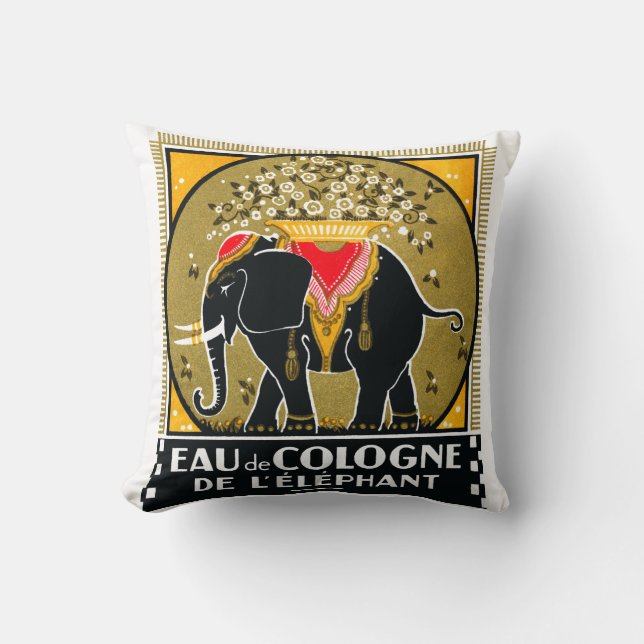 Coussin Cologne 1925 De L'Elephant (Recto)