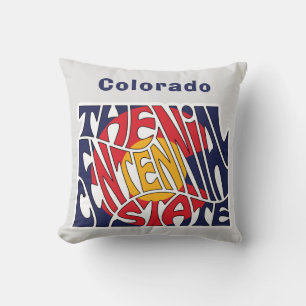 Coussin Colorado Surnom Word Art
